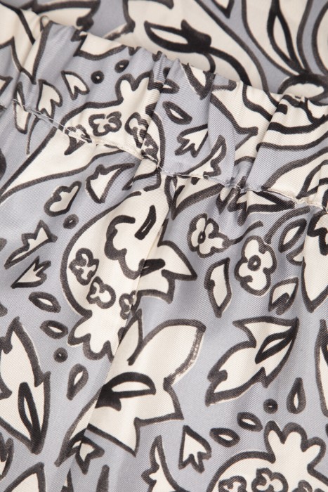 брюки  из шелка спереди