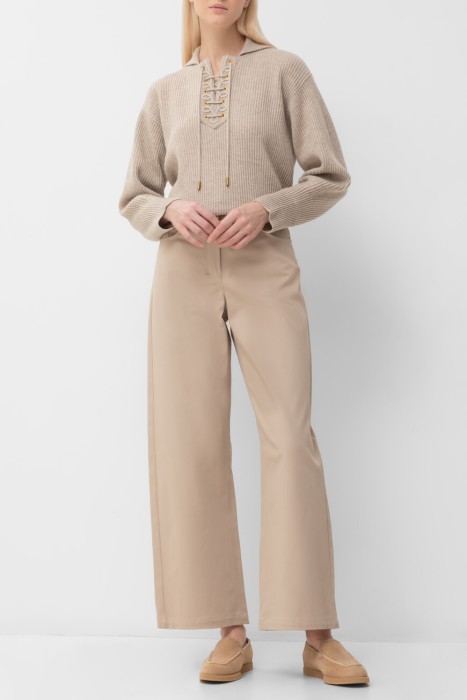 брюки  из хлопка спереди