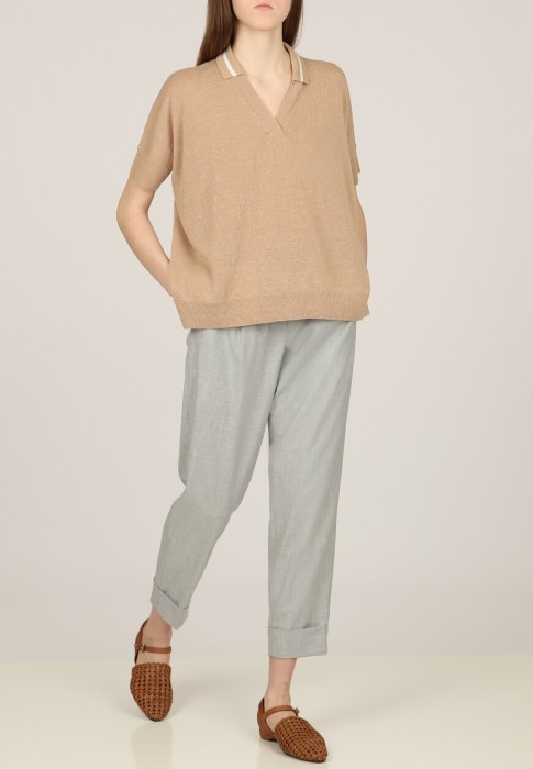 брюки  от бренда cappellini by peserico вид слева