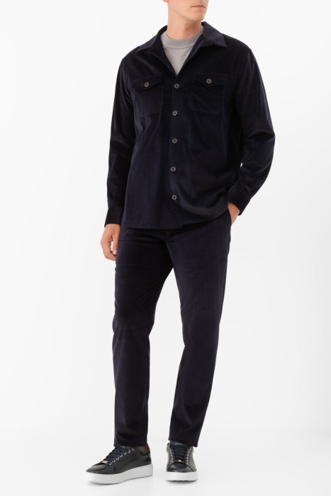 брюки  из хлопка спереди