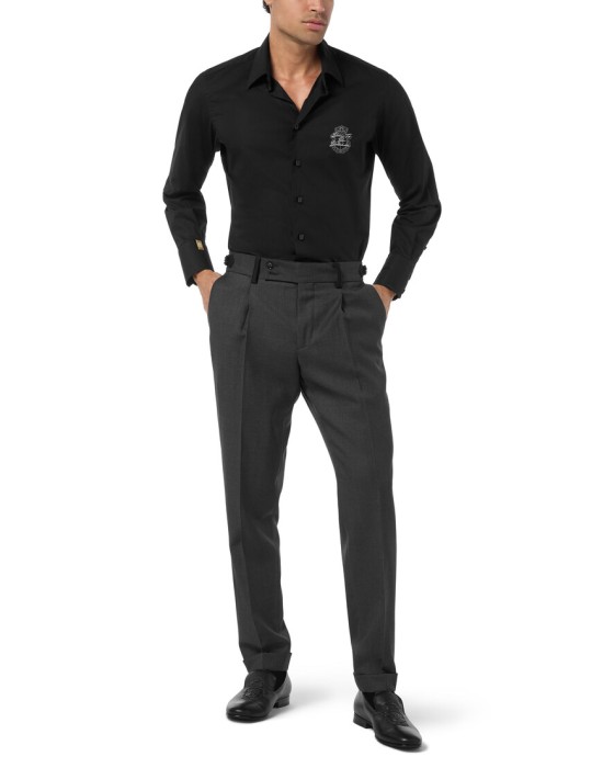 брюки  из италии вид сбоку