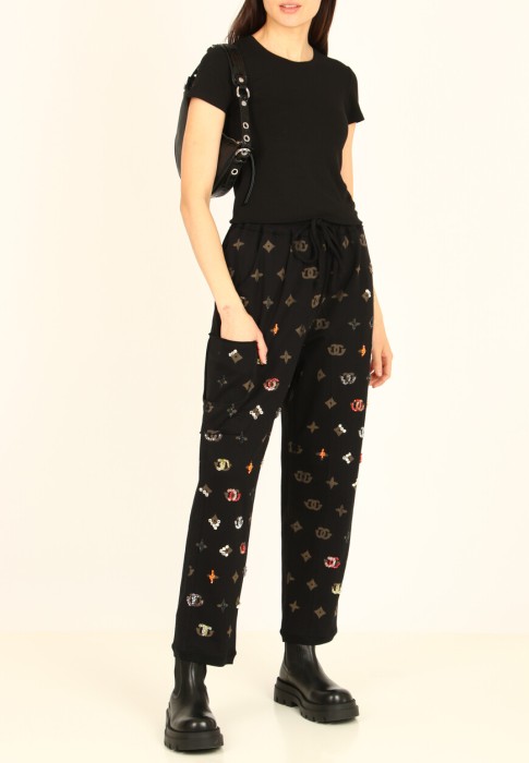 брюки  из италии вид сбоку