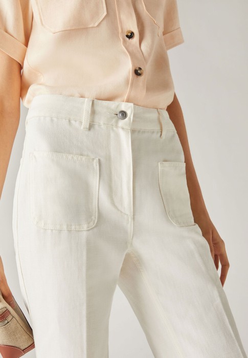 брюки  из проверенных материалов спереди