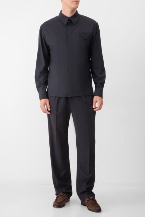 брюки  из хлопка спереди