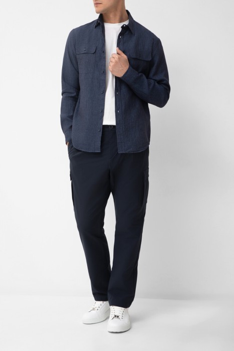 брюки  из хлопка спереди