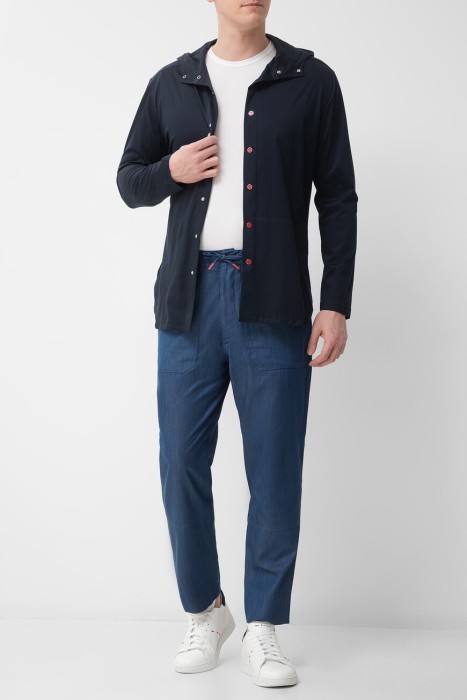 брюки  из хлопка спереди