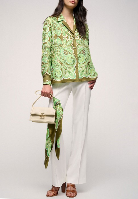 брюки  от бренда luisa spagnoli вид слева