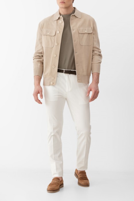 брюки  из хлопка спереди