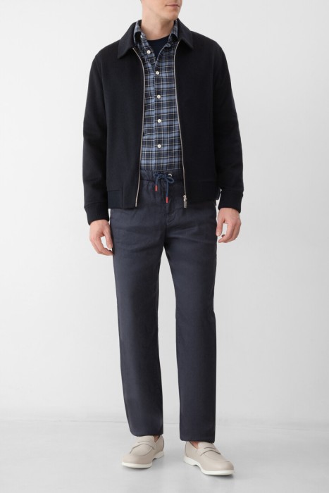 брюки  из хлопка спереди