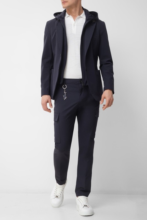 брюки  из полиэстера спереди