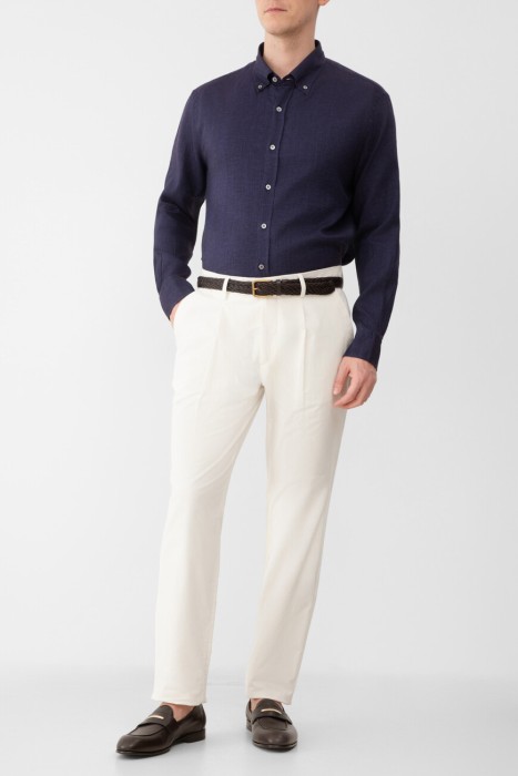 брюки  из хлопка спереди