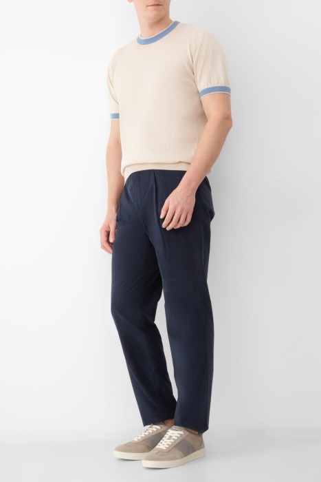 брюки  из хлопка спереди