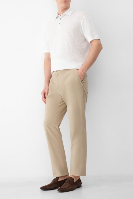 брюки  из хлопка спереди