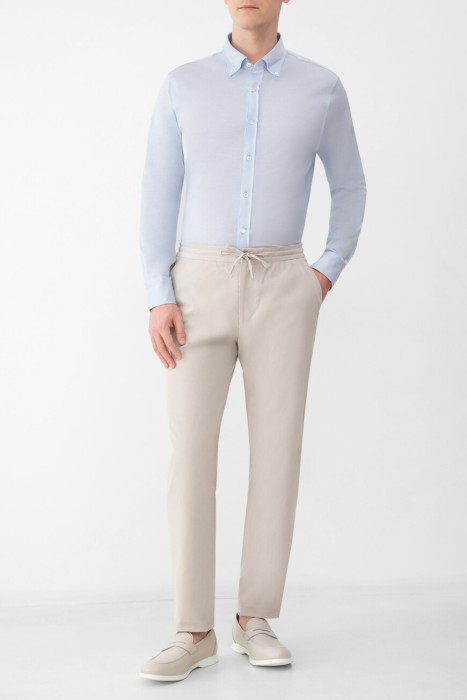 брюки  из хлопка спереди