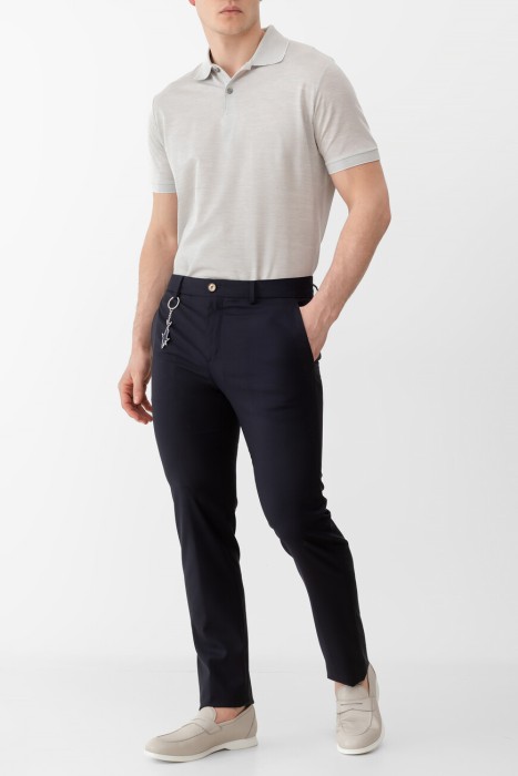 брюки  из хлопка спереди