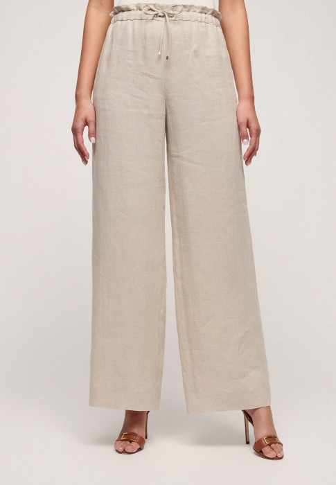 брюки  от бренда luisa spagnoli вид слева