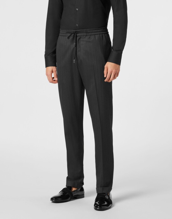 брюки  от бренда philipp plein вид слева