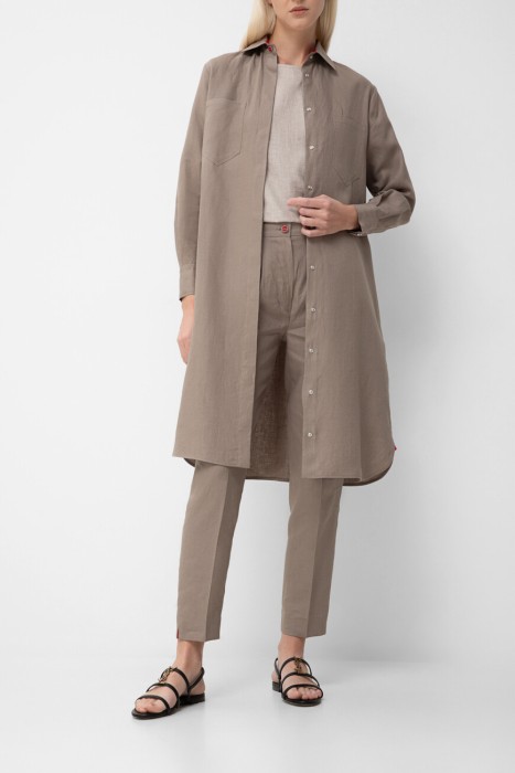 брюки  из проверенных материалов спереди