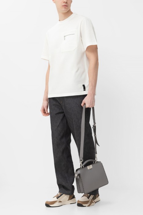 брюки  из хлопка спереди