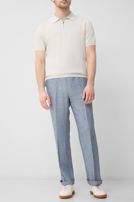 брюки  из хлопка спереди