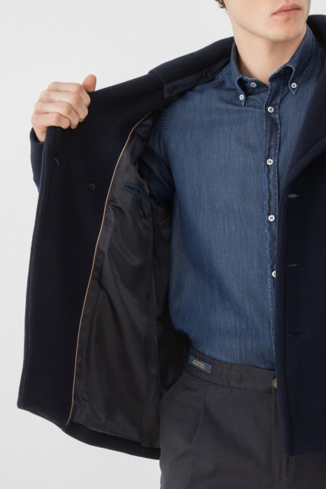 бушлат  из шерсти спереди