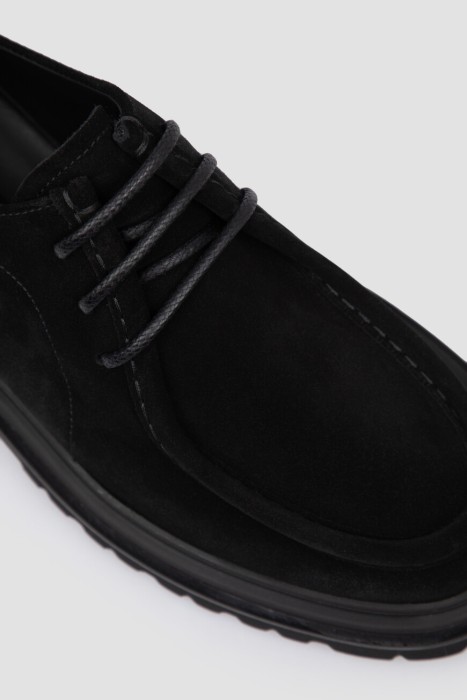 дерби  модель из эксклюзивной коллекции из льна спереди