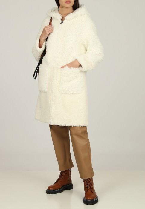 дубленка  из италии вид сбоку