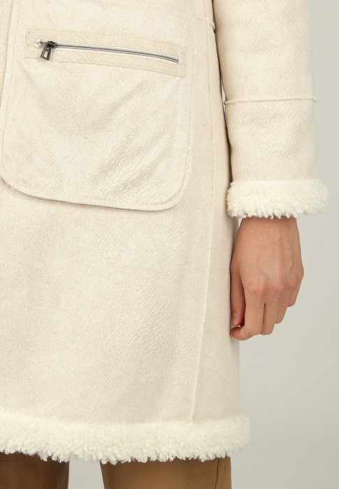 дубленка  из проверенных материалов спереди