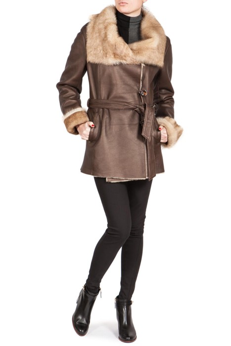 дубленка  от бренда zaffers вид слева