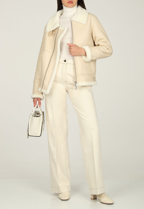 дубленка  от бренда giorgio brato вид слева