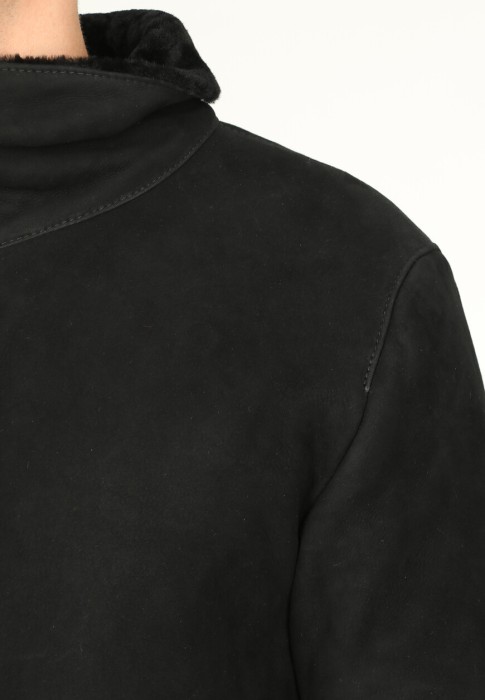 дубленка  вид слева