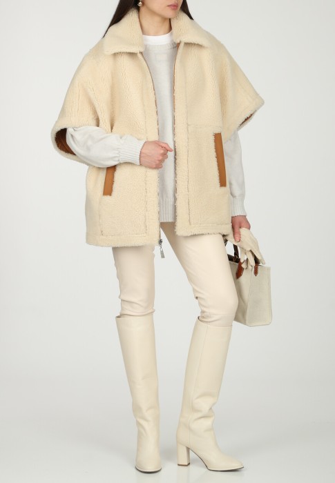 дубленка  из проверенных материалов спереди