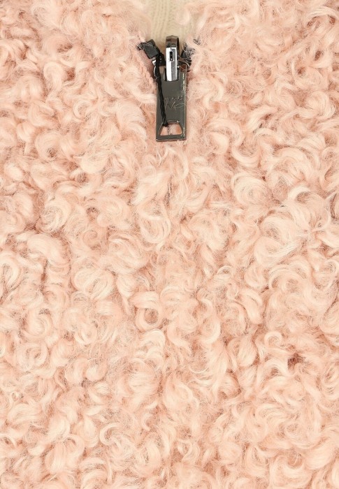 дубленка  универсального стиля с лицевой стороны