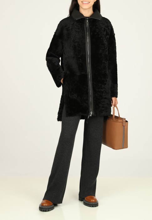 дубленка  из дании вид сбоку