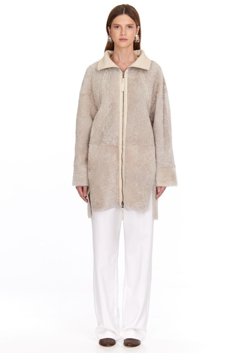 дубленка  из дании вид сбоку