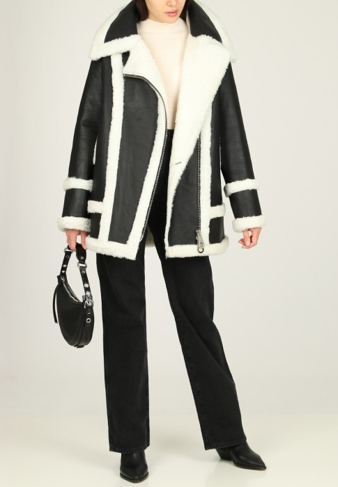 дубленка  от известного бренда вид слева