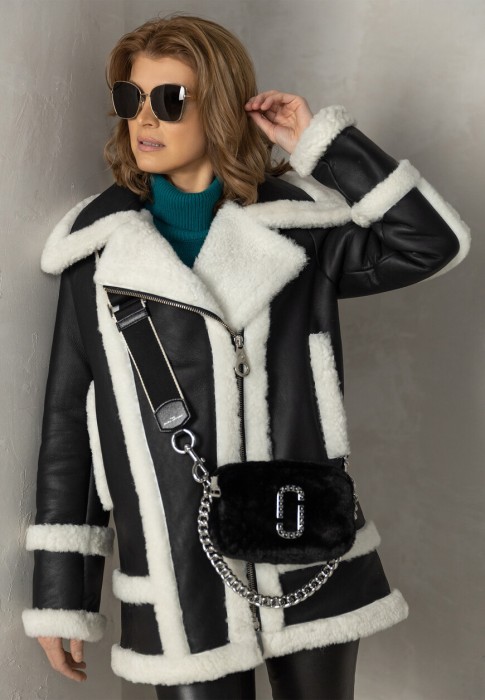 дубленка  из проверенных материалов спереди