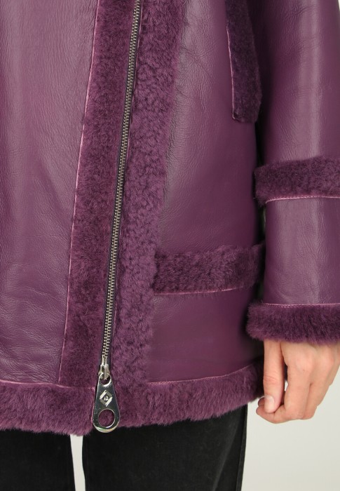 дубленка  из проверенных материалов спереди