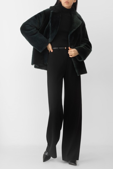 дубленка  вид слева