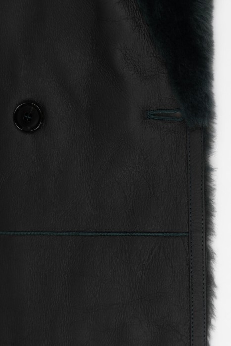 дубленка  вид сбоку