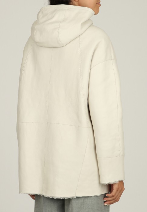 дубленка  из проверенных материалов спереди