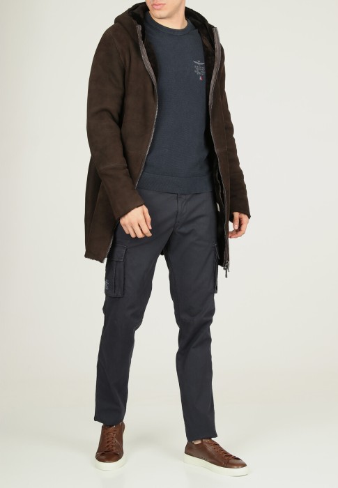 дубленка  от бренда giorgio brato вид слева