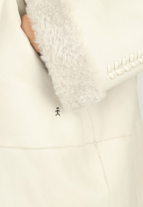 дубленка  из проверенных материалов спереди