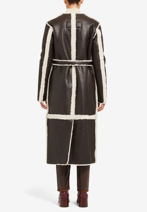 дубленка  из германии вид сбоку