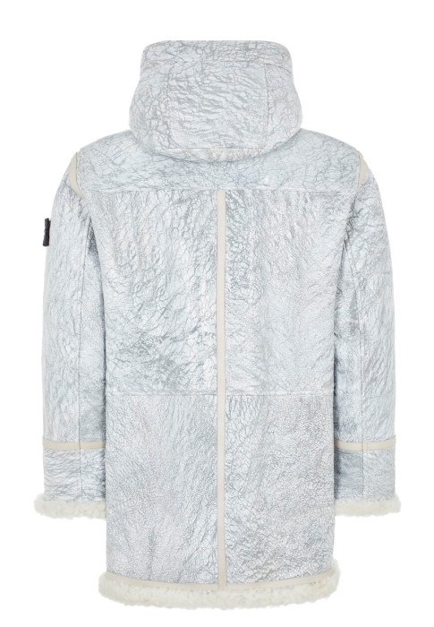 дубленка  от бренда stone island вид слева