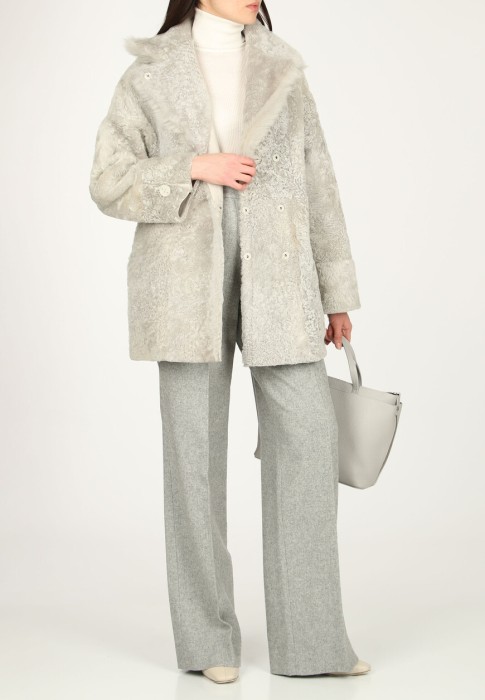 дубленка из италии вид сбоку