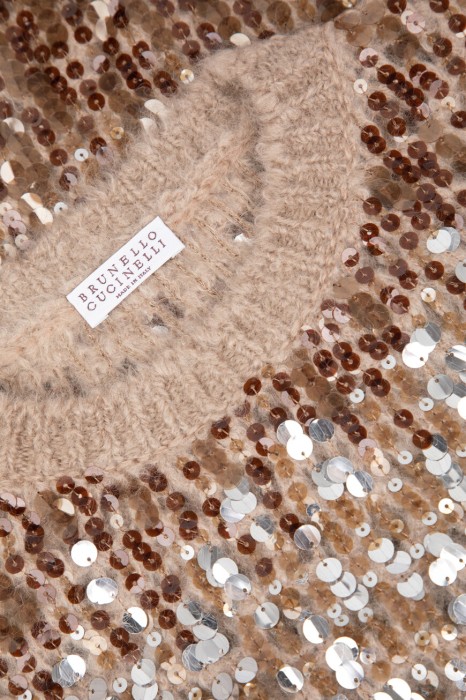джемпер  модель dazzling dégradé embroidery из шерсти спереди