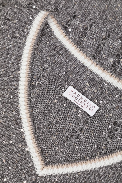 джемпер  модель dazzling ribbed net из хлопка спереди