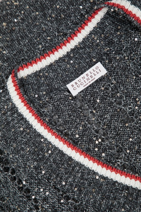 джемпер  модель dazzling ribbed net из хлопка спереди