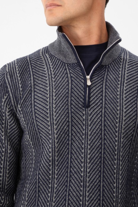 джемпер  модель vanisé chevron из италии вид сбоку